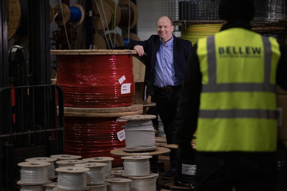 Ollie Bellew of Bellew Electrical in Dundalk, Co Louth. Photo: David Conachy
